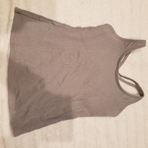 Gray sports tank top